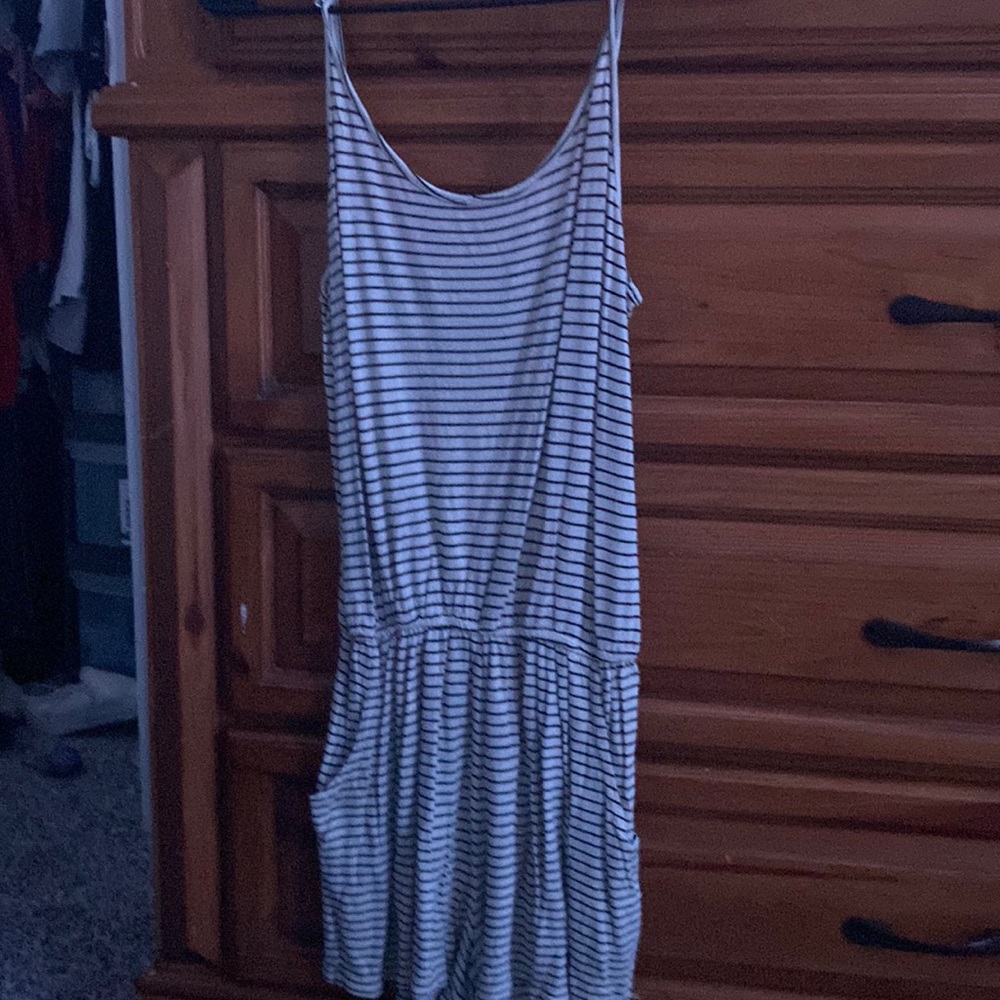 A cute romper. It’s stripped and it’s a small